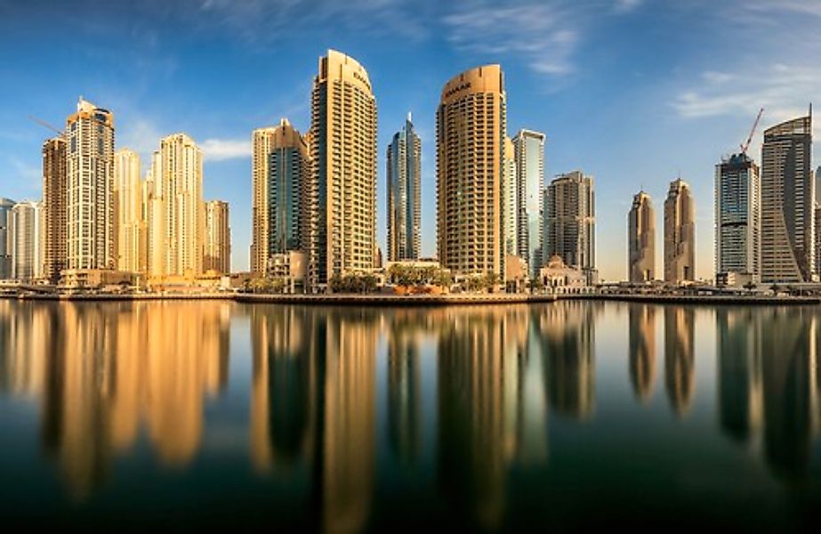 Papermoon Fototapete »Photo-Art MOHAMMED SHAMAA, PANORAMA-DUBAI-MARINA« günstig online kaufen