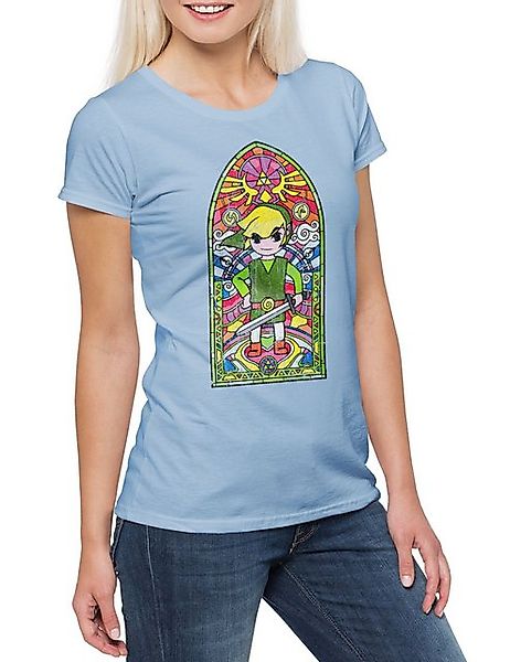 Urban Backwoods Print-Shirt Hyrule Church Damen T-Shirt Game Gamer VG Gamin günstig online kaufen
