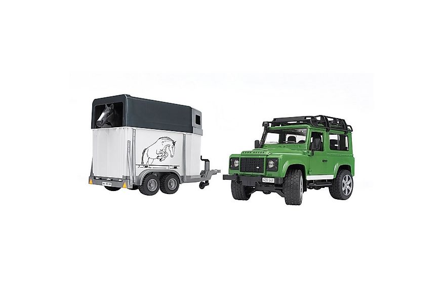 Bruder® Spielzeug-LKW bruder Land Rover Defender mit Pferdeanhänger günstig online kaufen