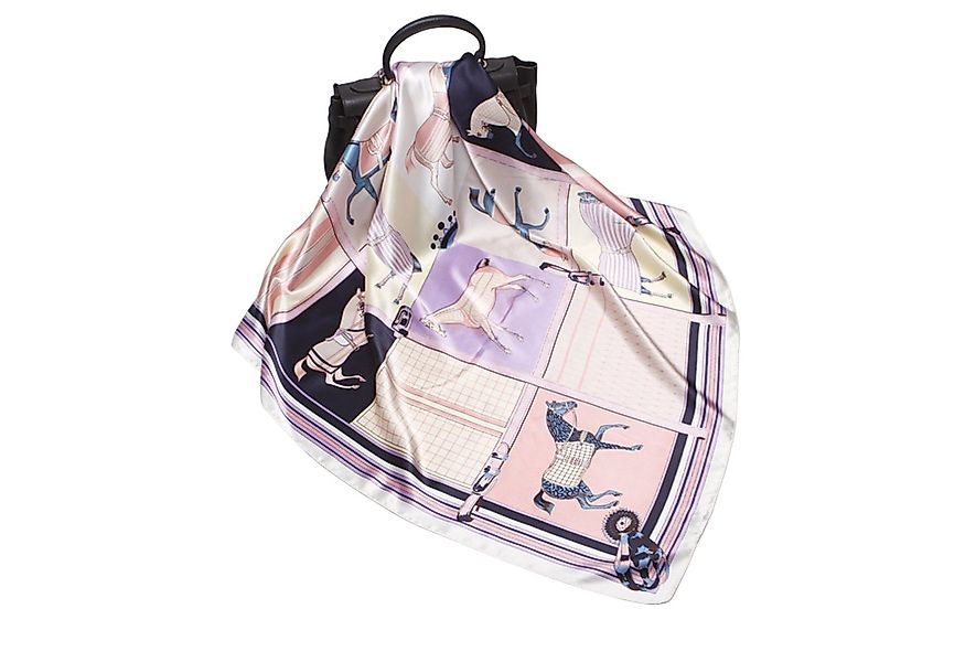 KINSI Halstuch Satin-Schal im Seidenlook - Großes Quadrat 90x90cm, als eleg günstig online kaufen