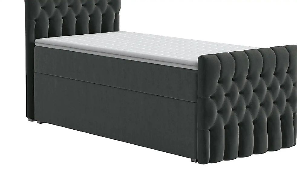 Boxbett mit Bettkasten und Fußteil Belek King ¦ grau Betten > Komfortbetten günstig online kaufen