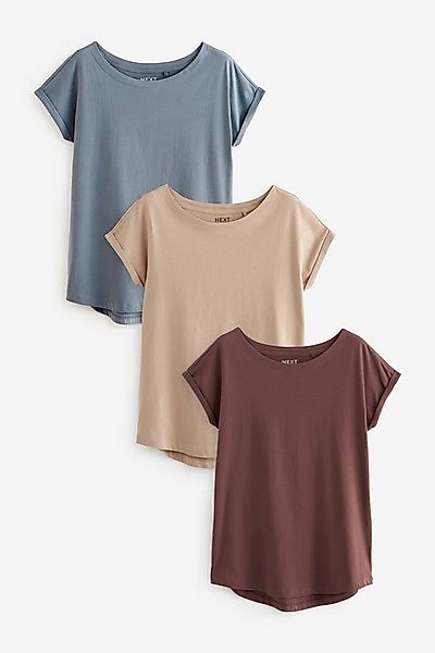 Next T-Shirt -Shirts mit Flügelärmeln im 5er-Pack (3-tlg) günstig online kaufen