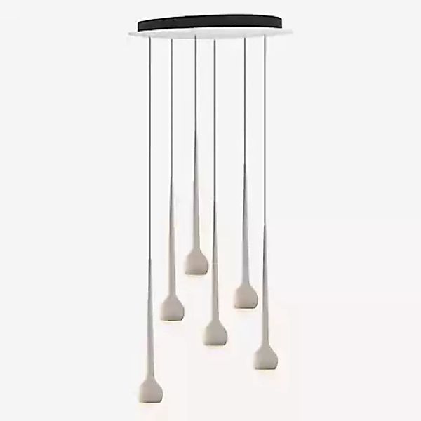 Grau Falling Sun Pendelleuchte LED Cluster - 6-flammig, sand - 600 cm günstig online kaufen