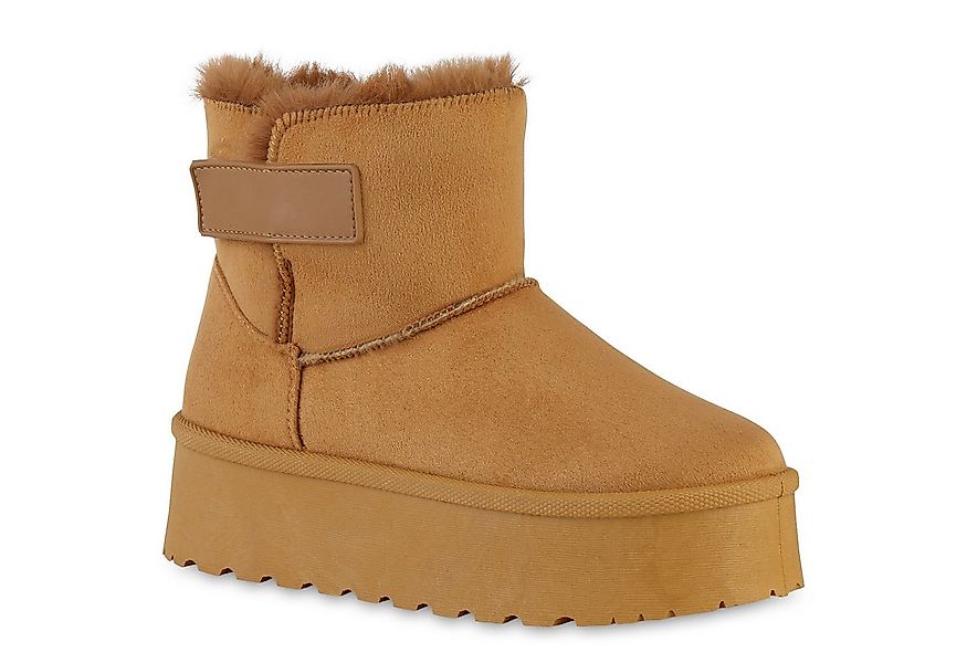 VAN HILL 840751 Plateaustiefelette Damen Warm Gefütterte Plateau Boots Bequ günstig online kaufen