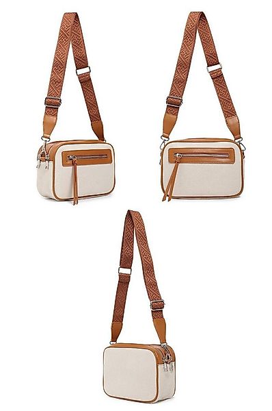ITALYSHOP24 Schultertasche Damen Tasche Crossbody Canvas Umhängetasche Brus günstig online kaufen