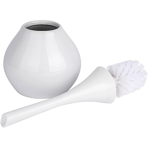 Wenko WC-Bürstengarnitur Flakon Keramik Weiß günstig online kaufen