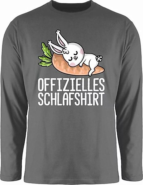 Shirtracer Rundhalsshirt Offizielles Schlafshirt mit Hase weiß Sprüche Stat günstig online kaufen