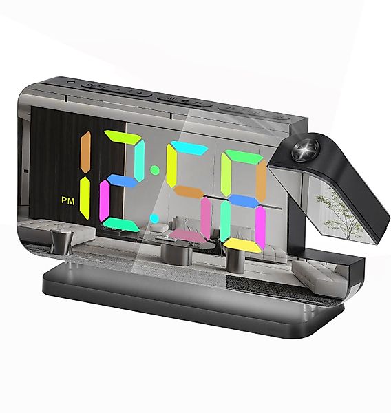 MODFU Projektionswecker Digital Wecker Digitalwecker 11 günstig online kaufen