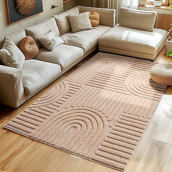 SIMPEX24 Designteppich Skandinavischer Boho, Rechteckig, Höhe: günstig online kaufen