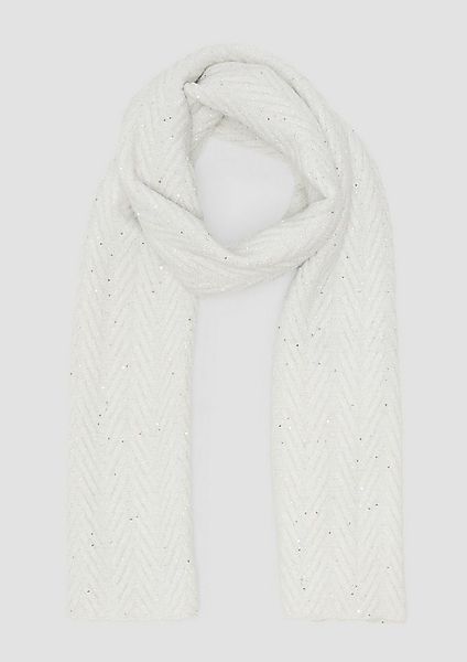 s.Oliver Schal Tuch, Strukturierter Schal mit feinen Pailletten günstig online kaufen