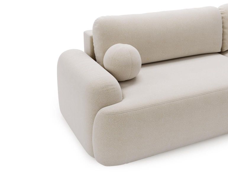 Compleo Ecksofa boucle mit breiter Ottomane günstig online kaufen
