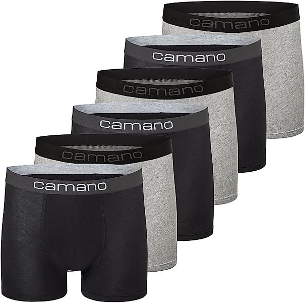 Camano Boxershorts comfort (6er Pack) mit Stretch-Logobund günstig online kaufen