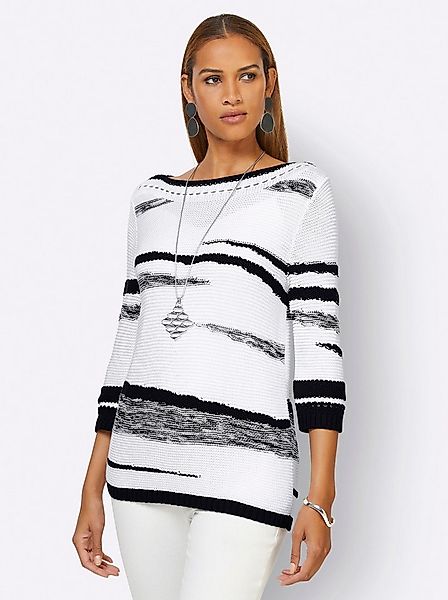 creation L Strickpullover Pullover 3/4-Arm Links-Strick günstig online kaufen