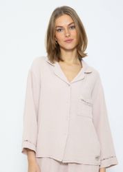 SASSYCLASSY Pyjamaoberteil Pyjamabluse Damen aus weichem günstig online kaufen
