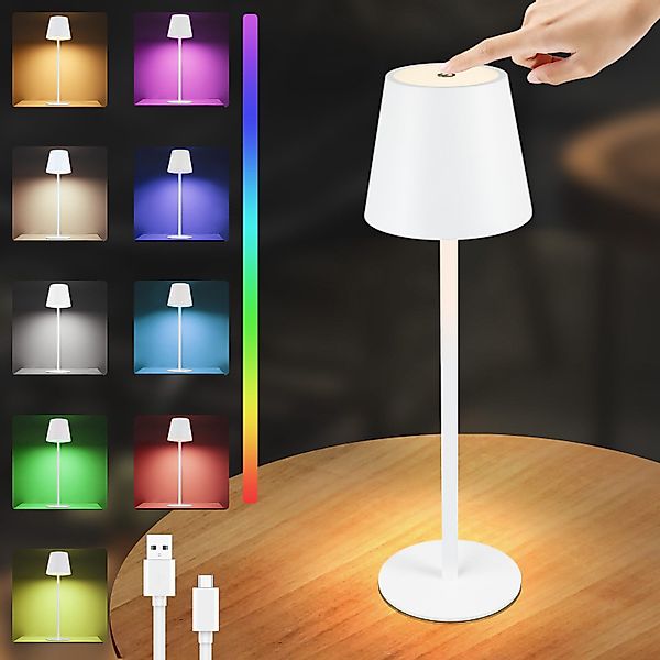 Nettlife LED Tischleuchte Kabellos Nachttischlampe Touch günstig online kaufen