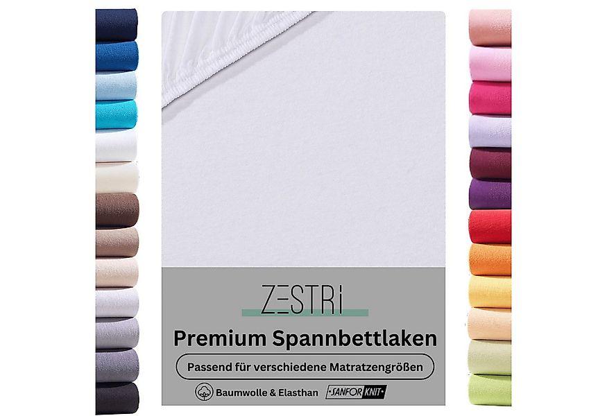 Zestri Spannbettlaken für Boxspringbett Wasserbett 140x200 180x200 cm Baumw günstig online kaufen