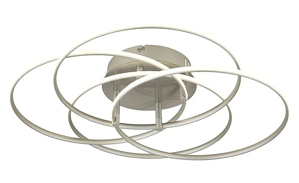 Globo Lighting Deckenleuchte   ¦ silber ¦ Maße (cm): B: 51,5 H: 11,4  Ø: 51 günstig online kaufen
