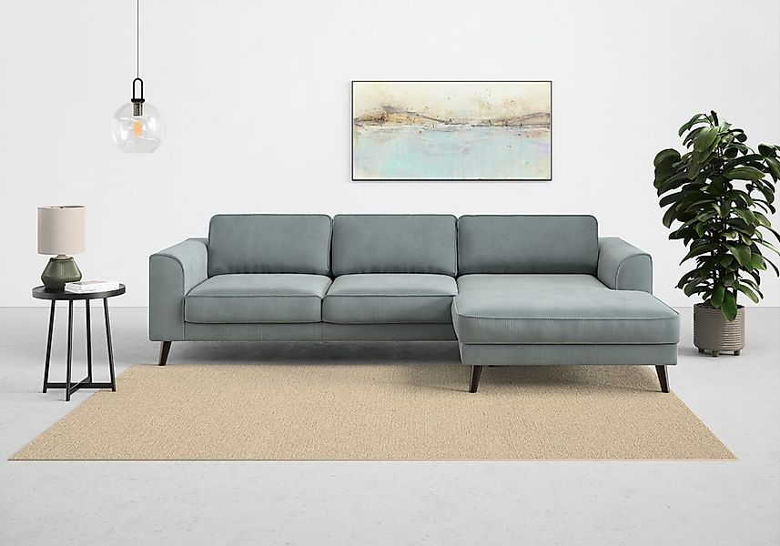 TRENDMANUFAKTUR Ecksofa "Lumber Jack, elegantes Designsofa, zeitlos modern, günstig online kaufen