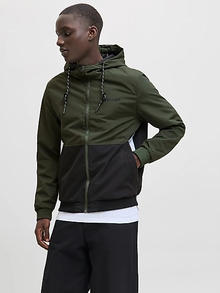 Jack & Jones Blouson "JJERUSH HOOD BOMBER NOOS", mit Kapuze, mit Logo Schri günstig online kaufen