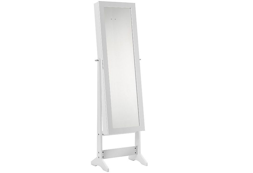 COSTWAY Schmuckregal, mit Ganzkörperspiegel, Schmuckschrank neigbar günstig online kaufen