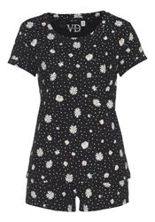 Vivance Dreams Shorty 2 Stk. tlg., mit Gänseblümchen-Druck günstig online kaufen