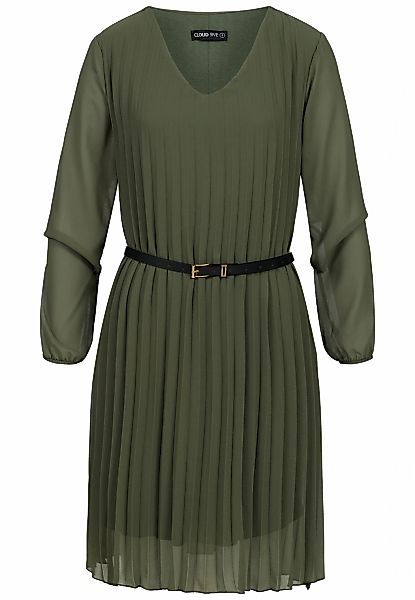 CLOUD 5IVE Shirtkleid "CLOUD 5IVE Cloud 5ive Pleated Dress with belt" 1 Stk günstig online kaufen