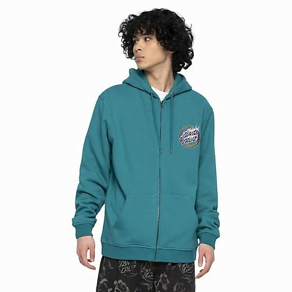 Santa Cruz Sweatjacke Ziphoodie Santa Cruz Holo Flamed Dot, G L, F verdigri günstig online kaufen