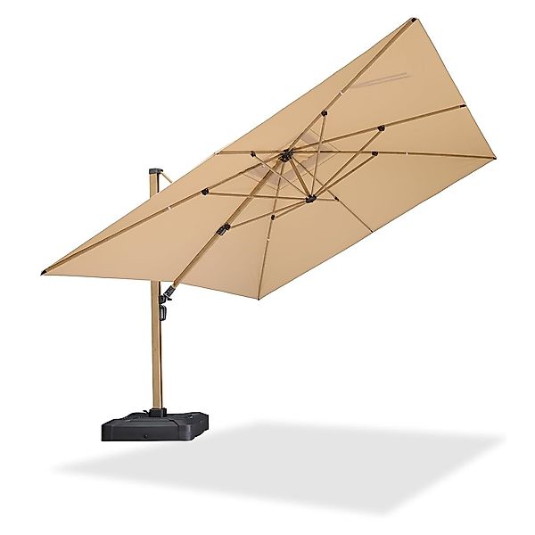 PURPLE LEAF Sonnenschirm Großer windfester quadratischer günstig online kaufen