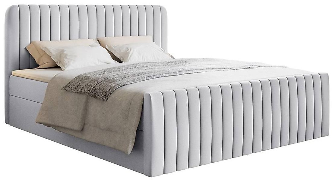 NADUVI Collection | Boxspringbett Adrien Chenille mit Stauraum 160x200 günstig online kaufen
