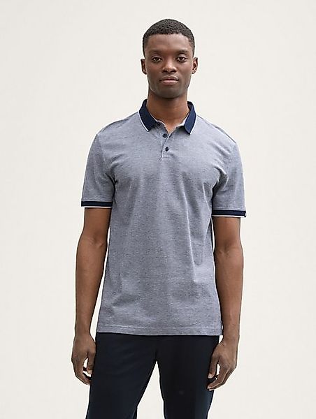 TOM TAILOR Denim Poloshirt Piqué Poloshirt aus Baumwolle günstig online kaufen
