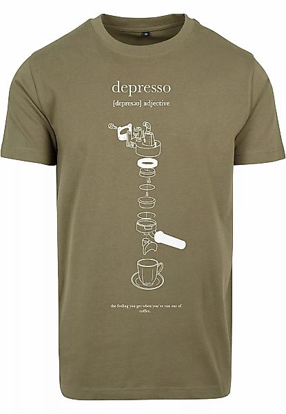 MisterTee Kurzarmshirt "MisterTee Herren Depresso Tee", (1 tlg.) günstig online kaufen
