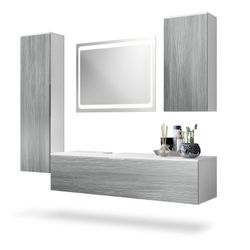 Vladon Badmöbel-Set Beach, (Badezimmer-Set mit 2 günstig online kaufen
