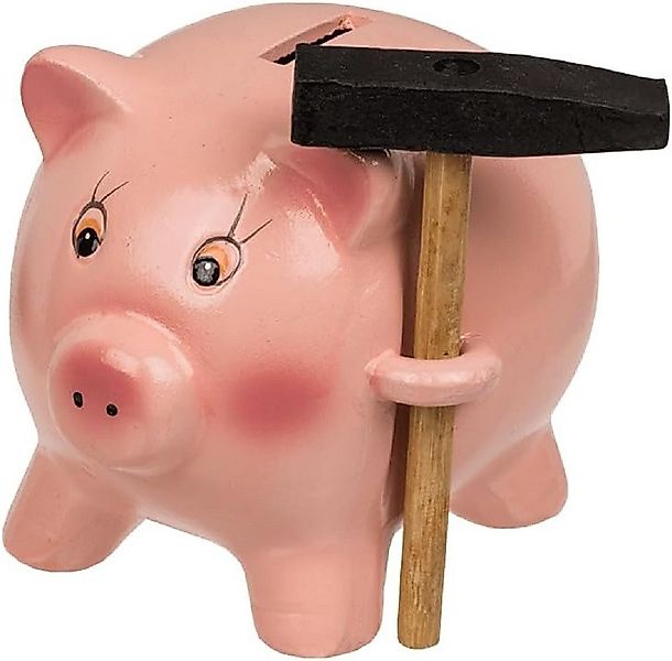 Out of the Blue Spardose Schwein, Sparschwein aus Keramik mit Hammer günstig online kaufen