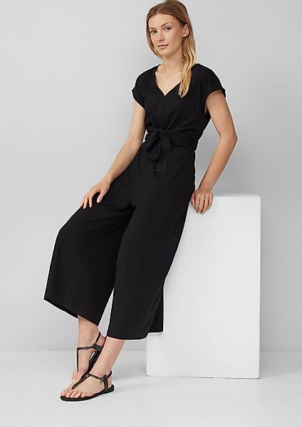 s.Oliver Jumpsuit Overall Jersey-Jumpsuit mit Wide günstig online kaufen