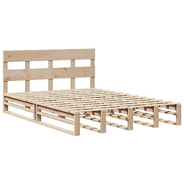 vidaXL Massivholzbett ohne Matratze 120x190 cm Kiefernholz 3302309 günstig online kaufen