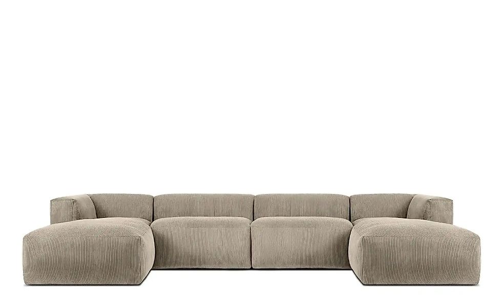 KONSIMO Wohnlandschaft   ¦ beige ¦ Maße (cm): B: 400 H: 73 Polstermöbel > S günstig online kaufen