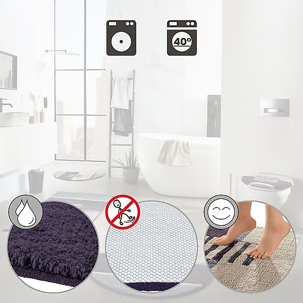 REDBEST Badematte WC-Umrandung "Houston", Höhe 20 günstig online kaufen