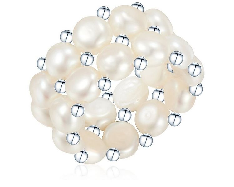 Valero Pearls Perlenring silber, aus Süßwasser-Zuchtperlen günstig online kaufen