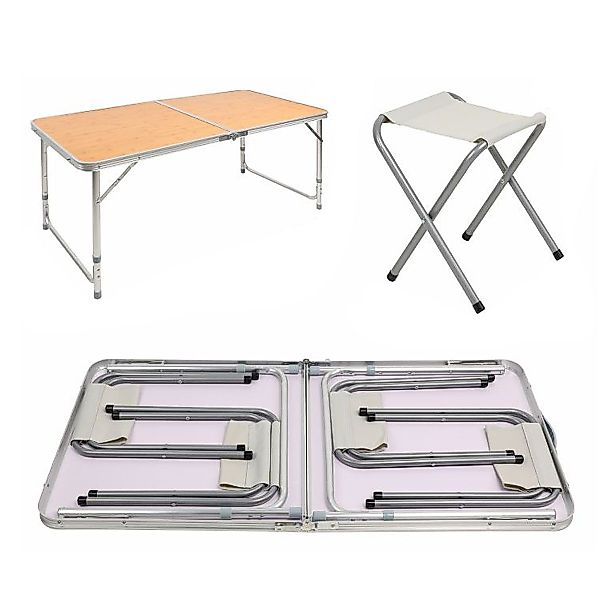 Vanit Campingtisch Campingtisch + 4 Hocker günstig online kaufen