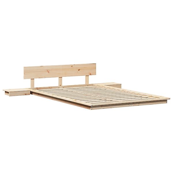 vidaXL Bett Bettgestell Braun 120 x günstig online kaufen