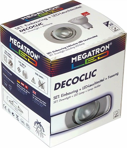 Megatron LED-Einbauspot Set 2800K eb MT75403 günstig online kaufen