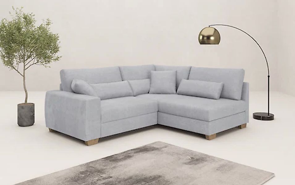 Mr. Couch Ecksofa »Helena L-Form«, Mit Federkern, wahlweise mit Bettfunktio günstig online kaufen