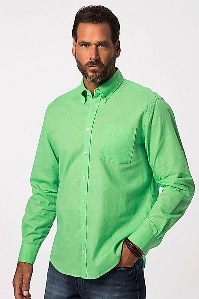 JP1880 Businesshemd Hemd Langarm Leinenmix Buttondown-Kragen günstig online kaufen