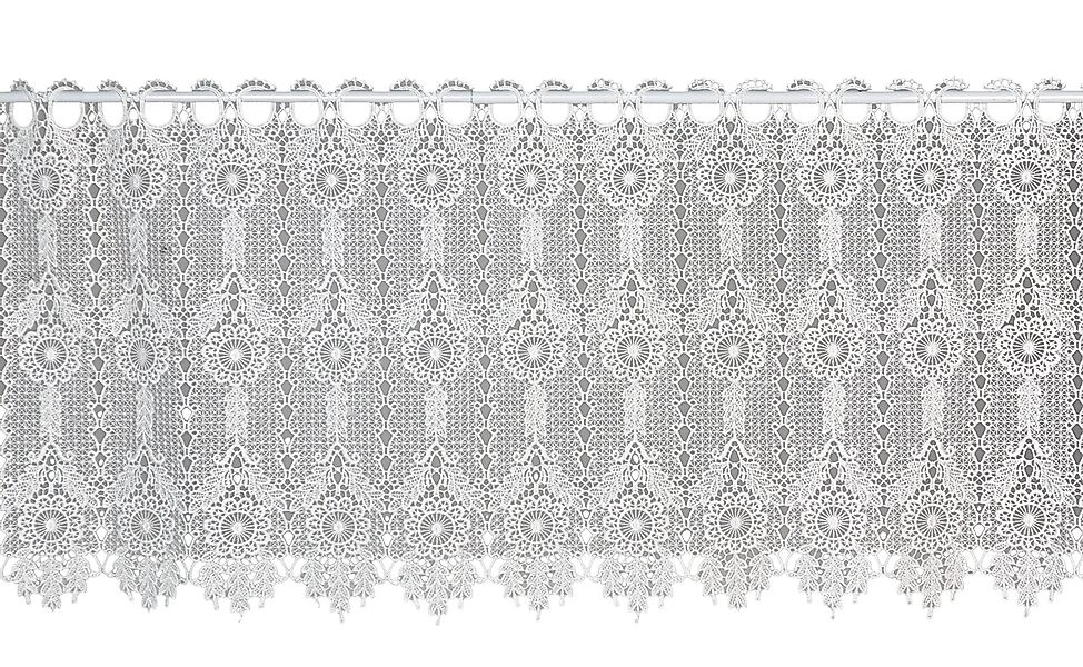 Clever-Kauf-24 Scheibengardine Scheibengardine Bistrogardine, Macrame Optik günstig online kaufen