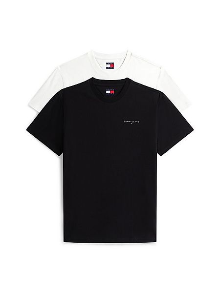 Tommy Jeans T-Shirt TJM SLIM FIT LINEAR 2PACK (Packung, 2-tlg) Rundhals, Je günstig online kaufen