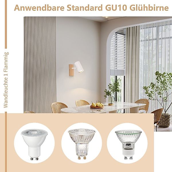 Nettlife Deckenstrahler Holz 1/2/3 Flammig GU10 günstig online kaufen