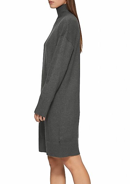 QS Strickkleid Ohne Taschen mit geripptem Stehkragen günstig online kaufen