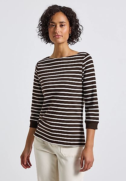 STREET ONE 3/4-Arm-Shirt, aus reiner Baumwolle günstig online kaufen
