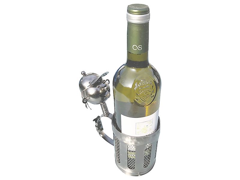 eXODA Weinflaschenhalter Wackelkopf aus Metall, (1x günstig online kaufen