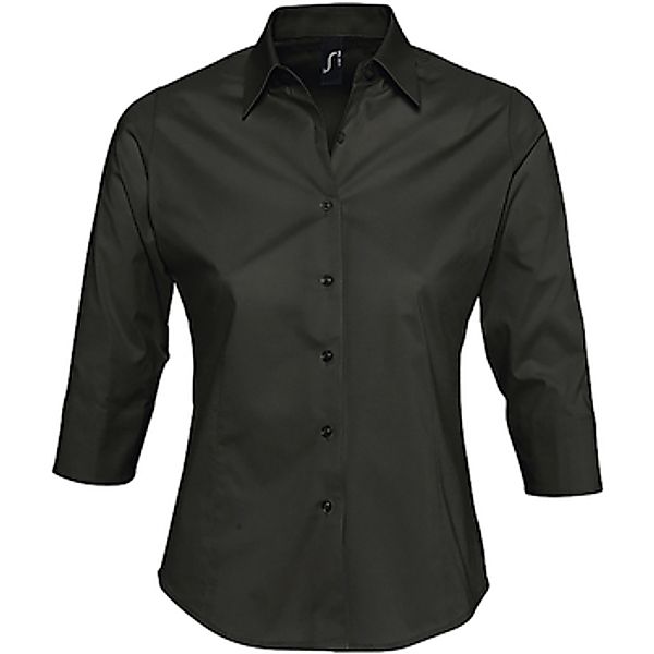 Sols  Blusen EFFECT ELEGANT-CAMISA STRETCH MUJER MANGAS 3/4 de algodon günstig online kaufen